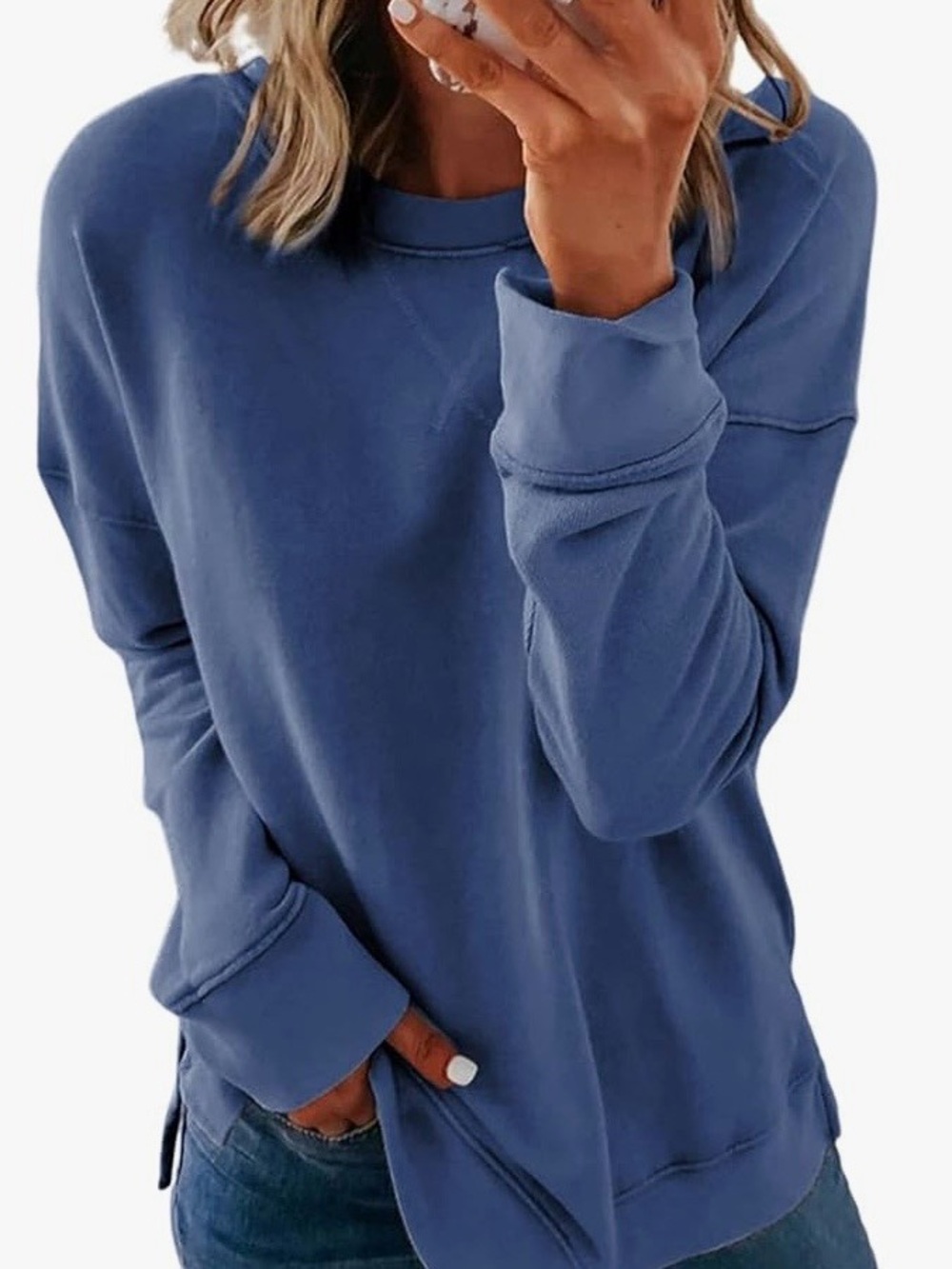 Everyday Relaxed Crewneck Sweatshirt - Blue